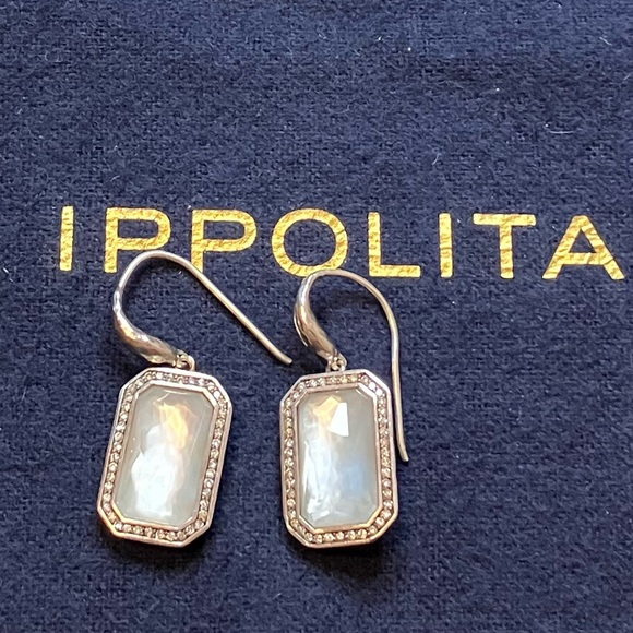 IPPOLITA Diamond/Mother-of-Pearl and Sterling Silver Earrings - Picture 6 of 7